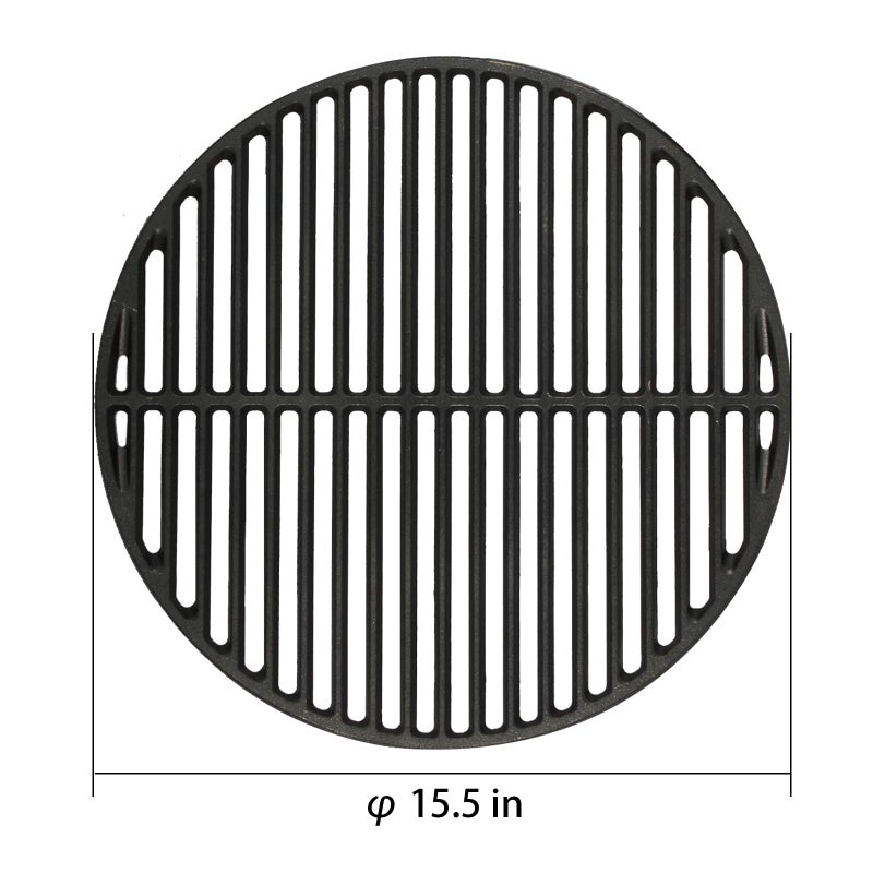 Dracarys 15.5" Cast Iron Grate Grids Sear Grate Fire Pit,Dracarys Round Cooking Grate big green egg accessories Fit for Medium Big Green Egg Grill Dome Char-Griller or Same Size Charcoal Grill(Medium - 15.5") - Image 3